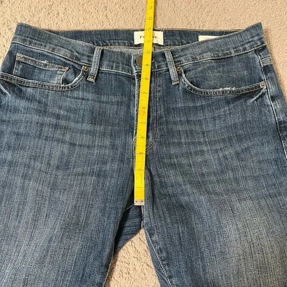 Frame Men’s L’Homme Slim blue jeans.